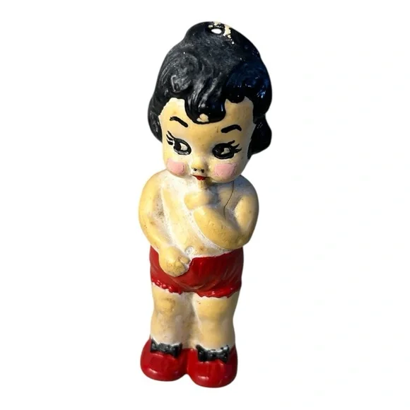 Antique 1940s-50s Ideal USA Cupie Doll Rattle Figurine - Picture 6 of 6